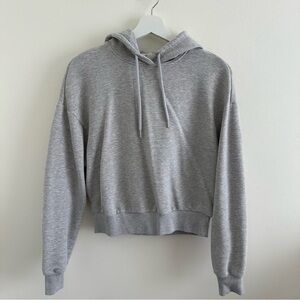 GARAGE | Cropped Gray Hoodie Sweatshirt